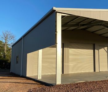 R & F Steel Buildings Feature   Partial Side Walls