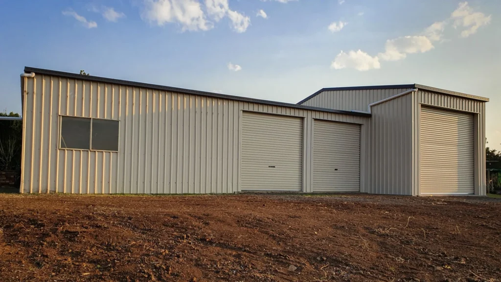 caravan shed custom extension