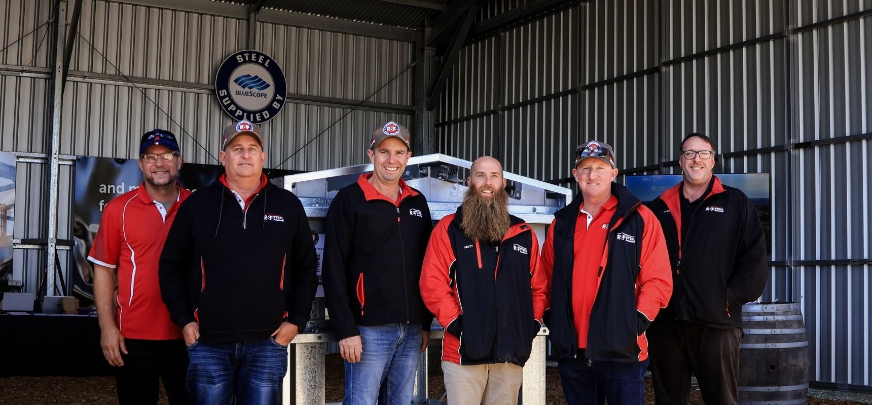 Local shed builders from across Queensland, including R&F Head Office and regional teams